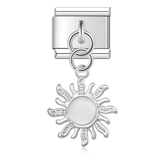 Pendentif Soleil Perle Argent Charmsy