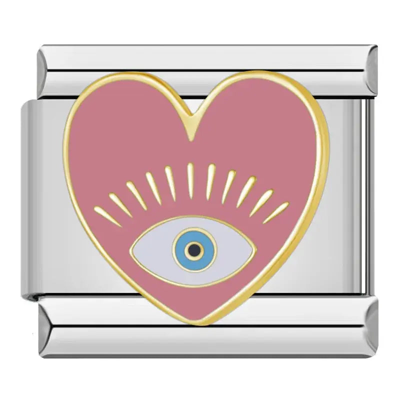 Cœur Rose Oeil Charmsy