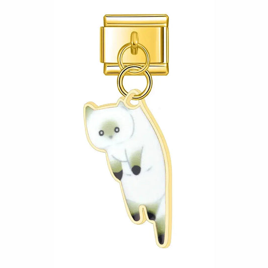 Pendentif Chat Blanc Charmsy