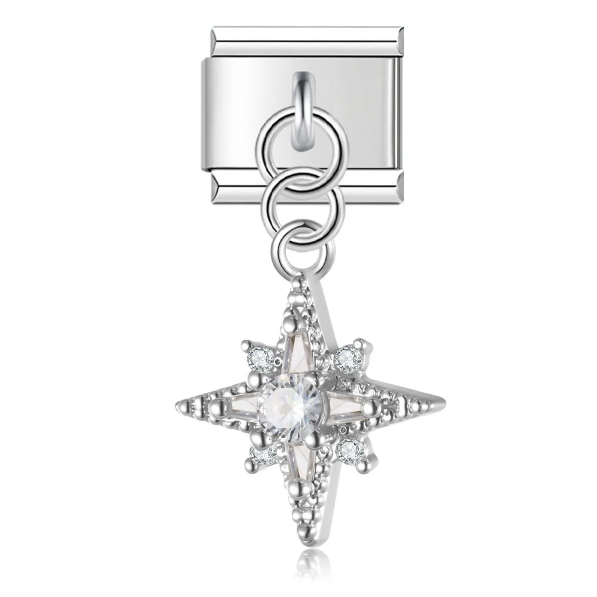 Pendentif Étoile Strass Argent Charmsy