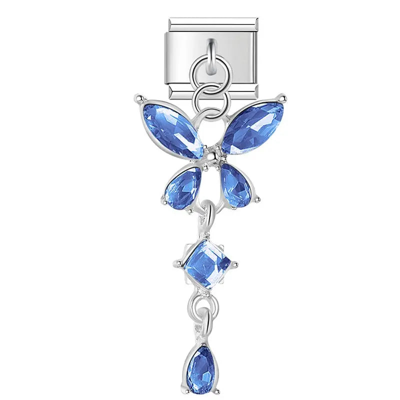 Pendentif Papillon Argenté Charmsy
